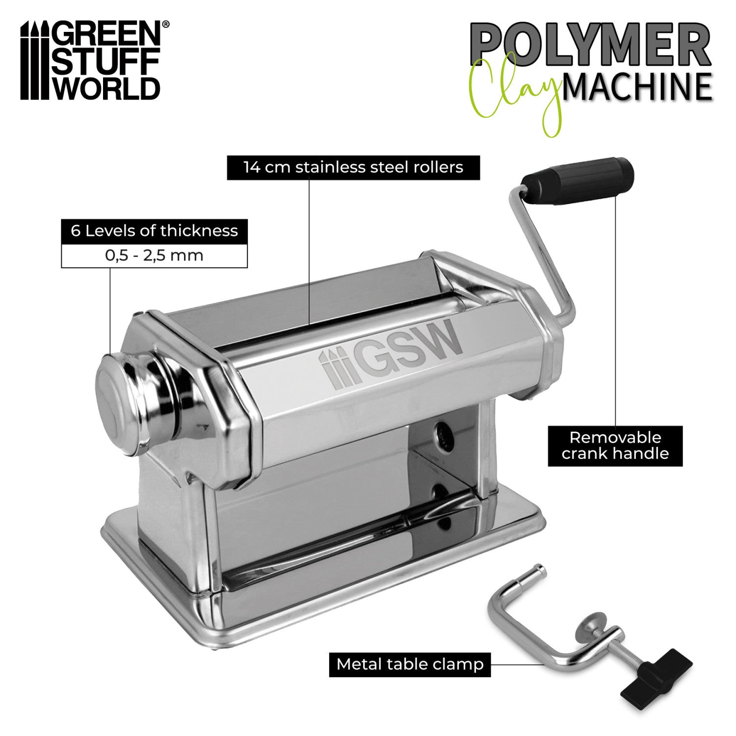 Polymer Clay Pasta Machine | Alat