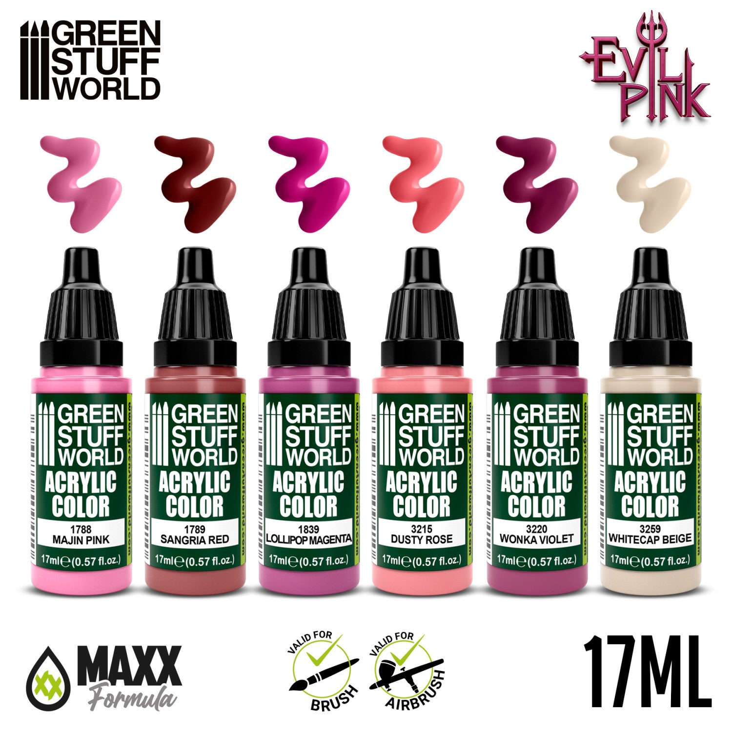 Paint Set - Evil Pink | Set Akrilnih Boja x6