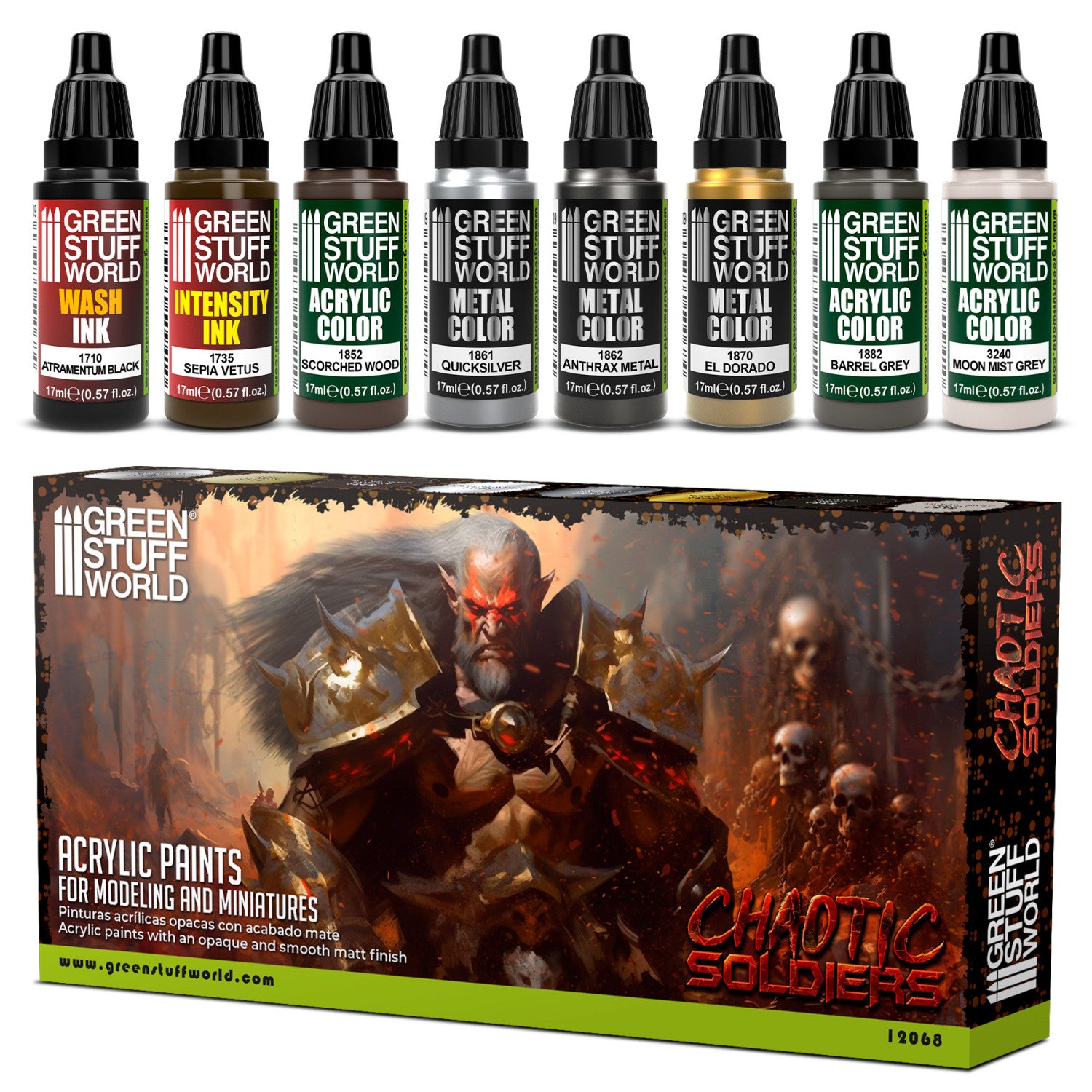 Paint Set - Chaotic Soldiers | Set Akrilnih Boja x8