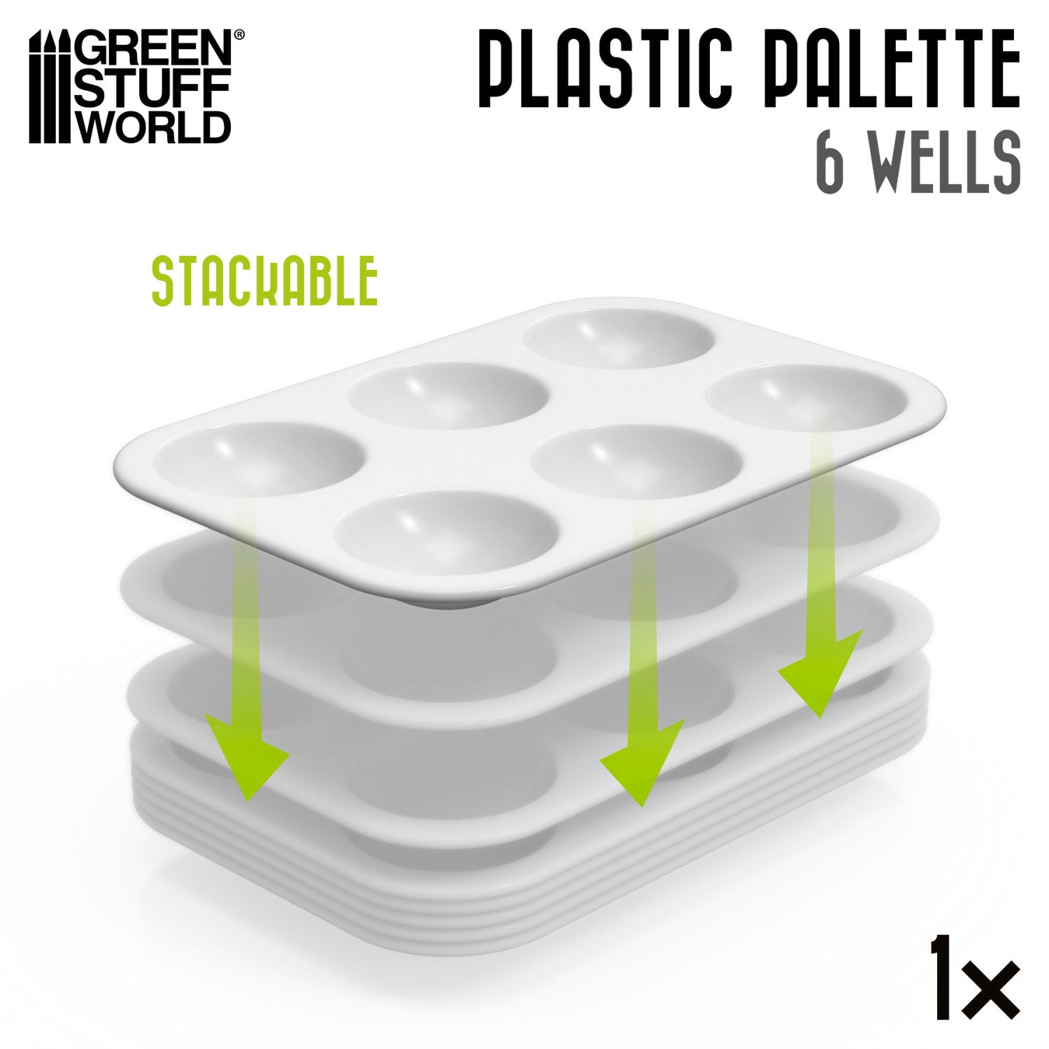 Plastic Rectangular Mixing Palette | Pravougaona Plastična Paleta