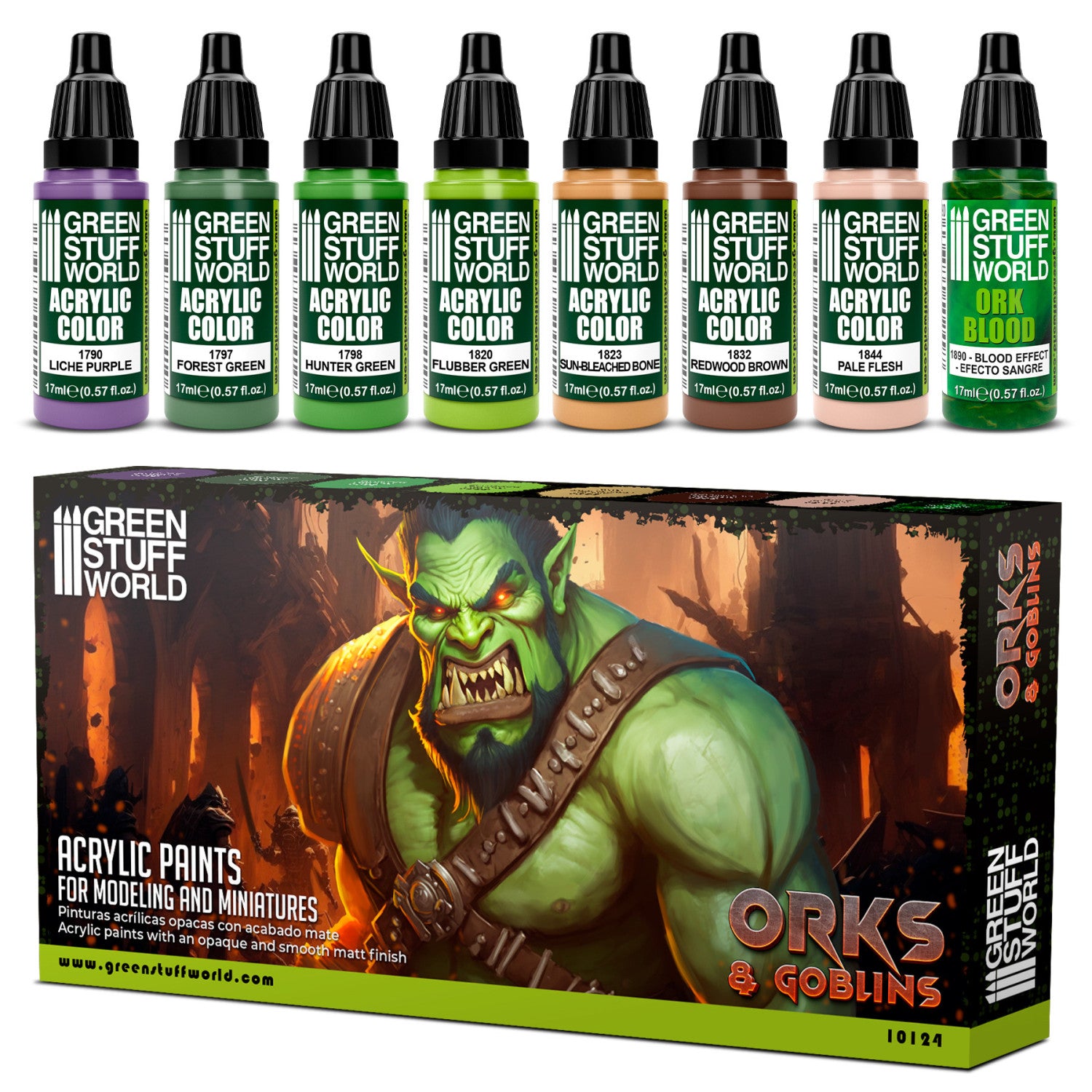 Paint Set - Orcs and Goblins | Set Akrilnih Boja x8