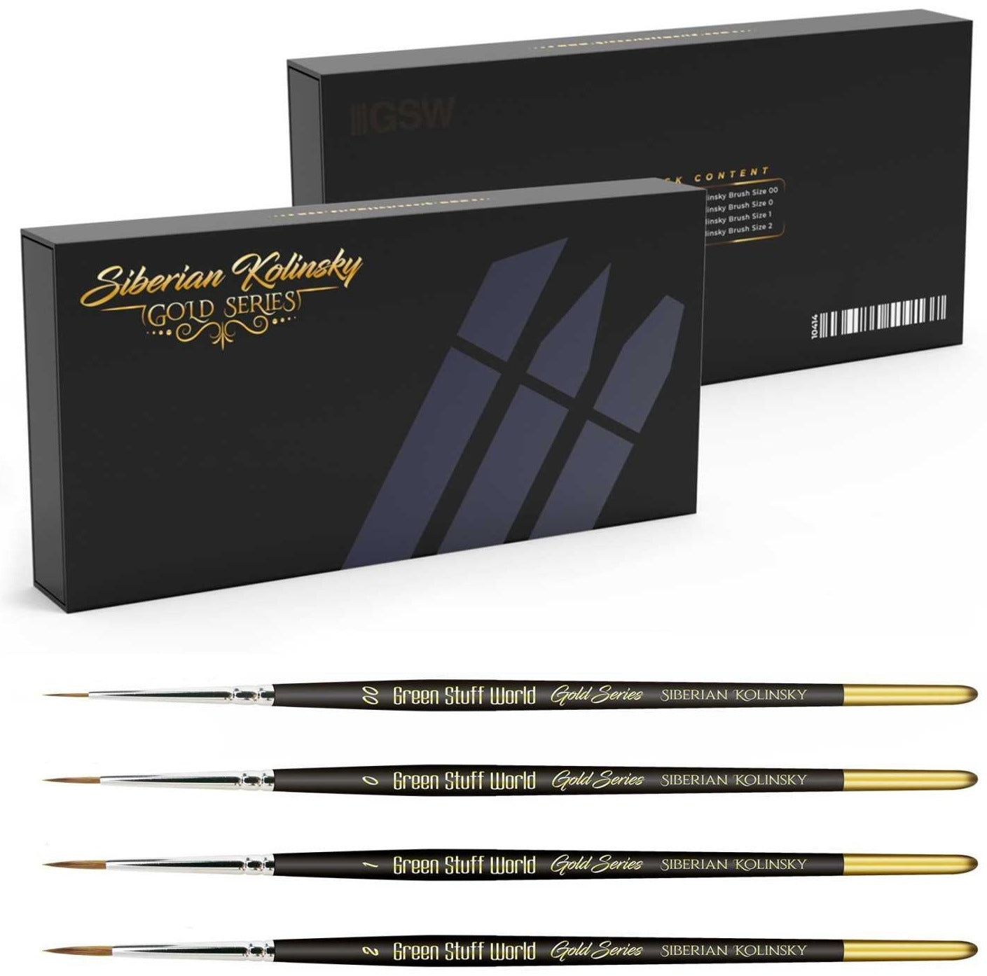 Premium Kolinsky Brush Set - GOLD SERIES | Set Četkica od Dlake Sibirske Kune