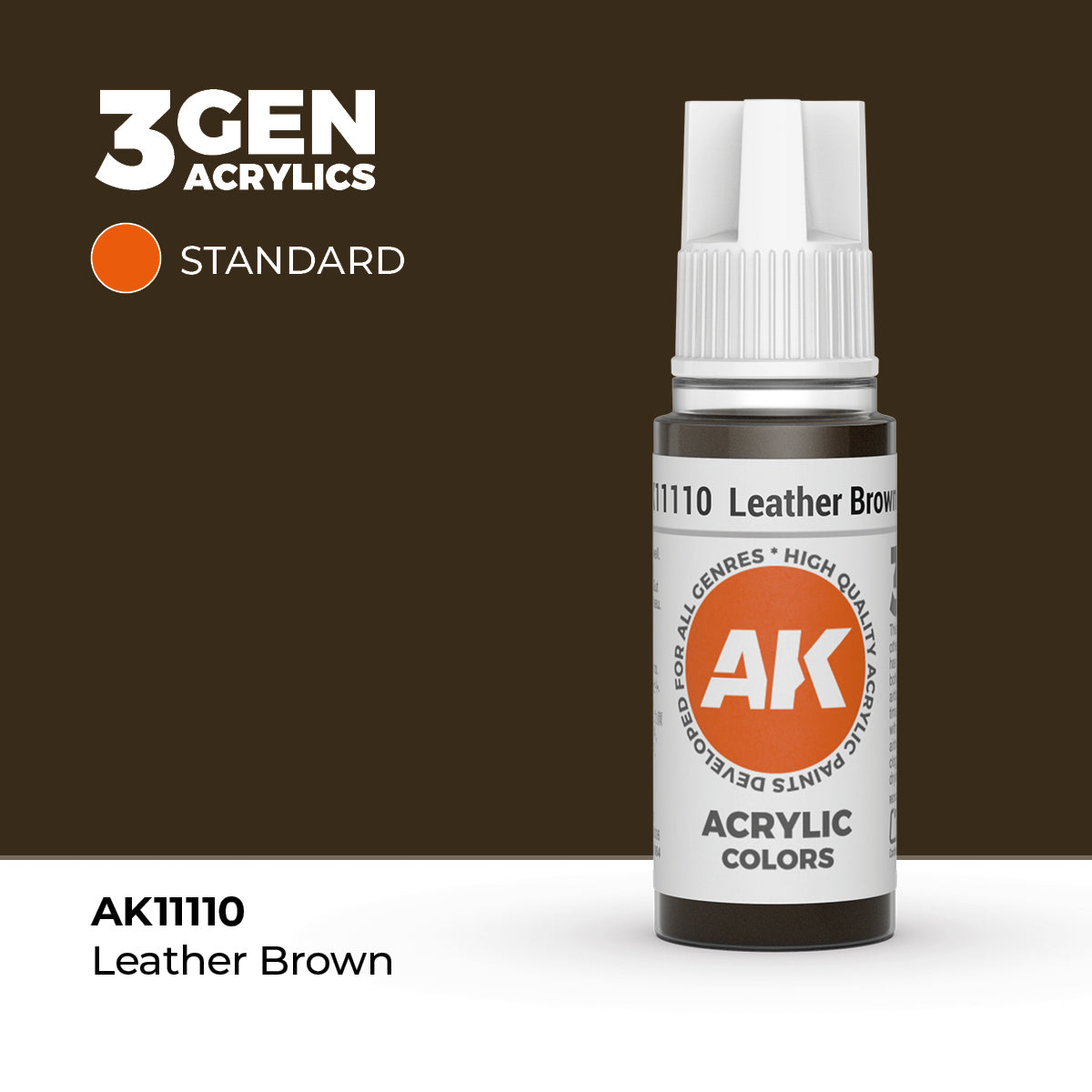 AK Interactive Leather Brown 17ml - 3rd Gen Akrilna Boja AK11110