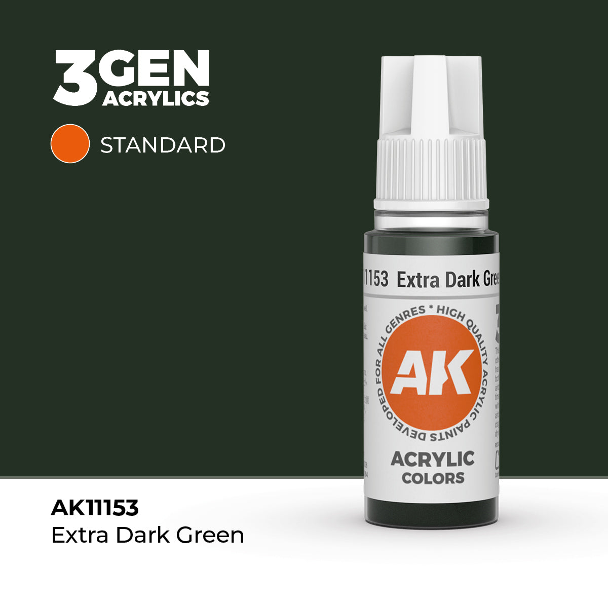 AK Interactive Extra Dark Green 17ml - 3rd Gen Akrilna Boja AK11153