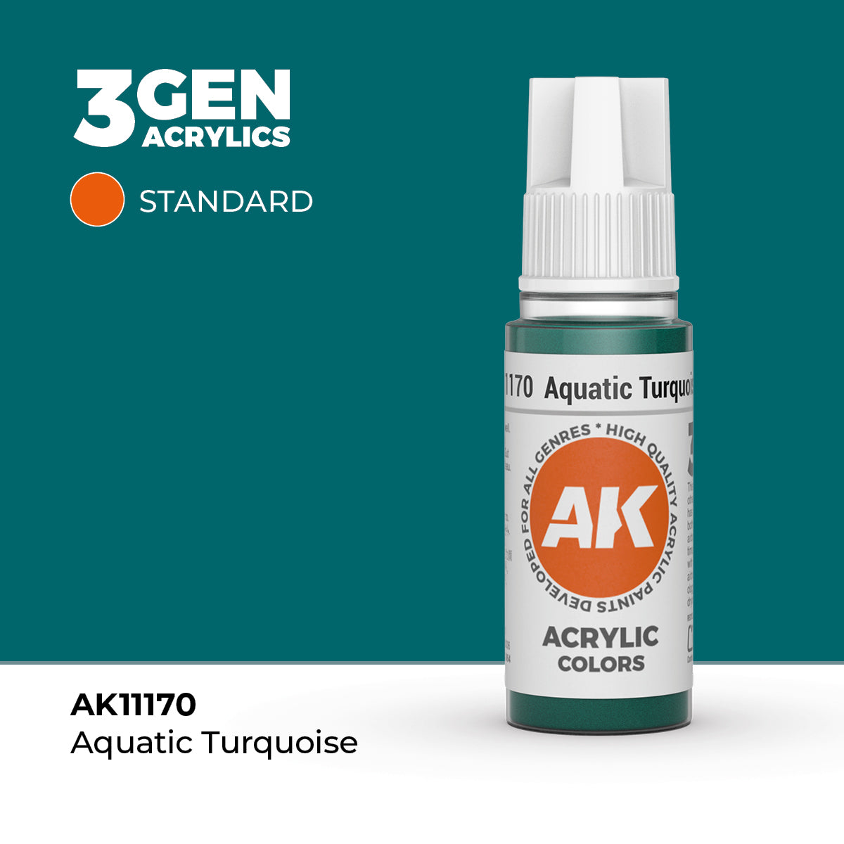 AK Interactive Aquatic Turquoise – 17ml - 3rd Gen Akrilna Boja AK11170 - front