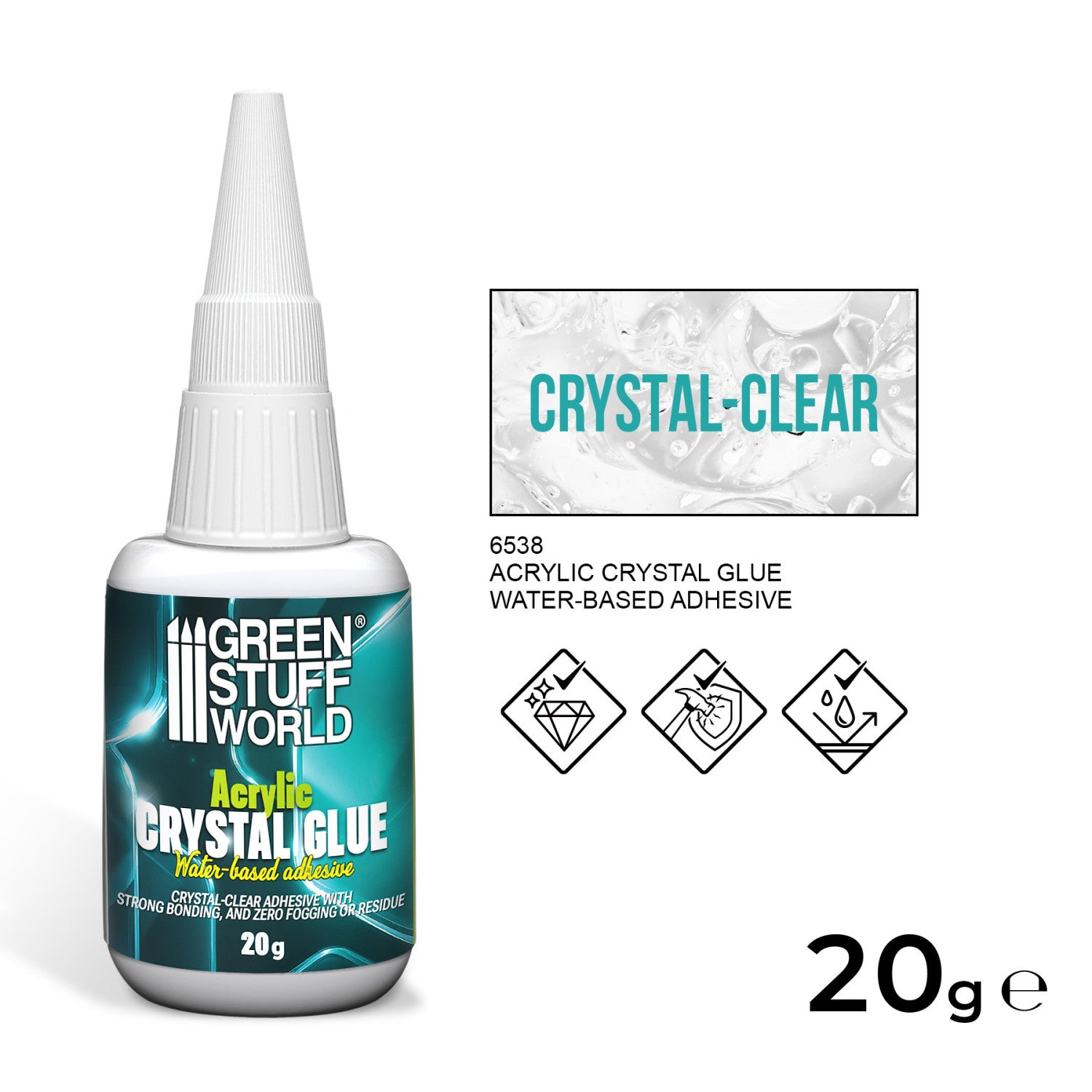 Acrylic Crystal Glue 20g | Providan lepak za modele