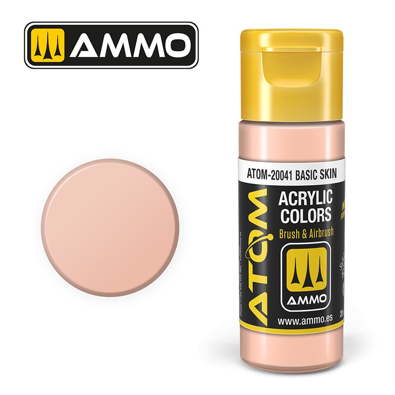 Ammo ATOM Color Basic Skin FS36613 akrilna boja za makete
Boja kože za figurice i minijature