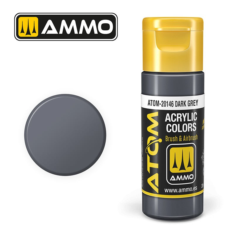 Ammo ATOM Color Dark Grey FS36152 akrilna boja za makete
Tamno siva boja za modelarstvo