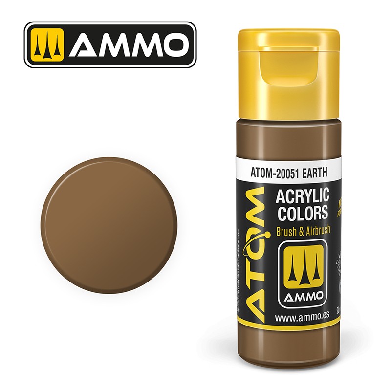 Ammo ATOM Color Earth FS30219 akrilna boja za makete
Boja zemlje za modelarstvo