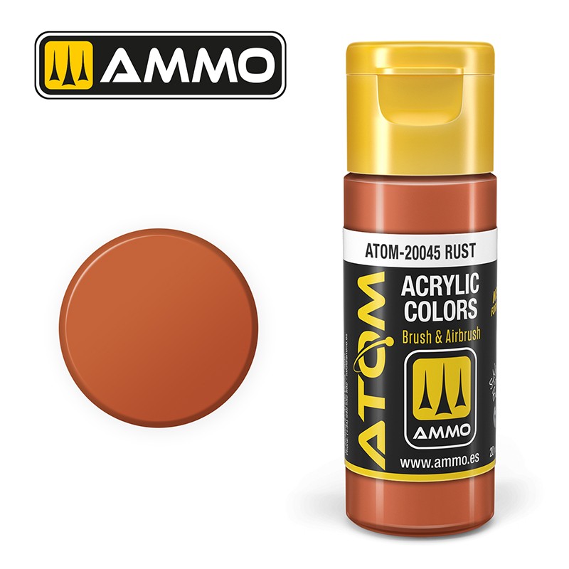 Ammo ATOM Color Rust FS12215 akrilna boja za makete
Boja rđe za modelarstvo
