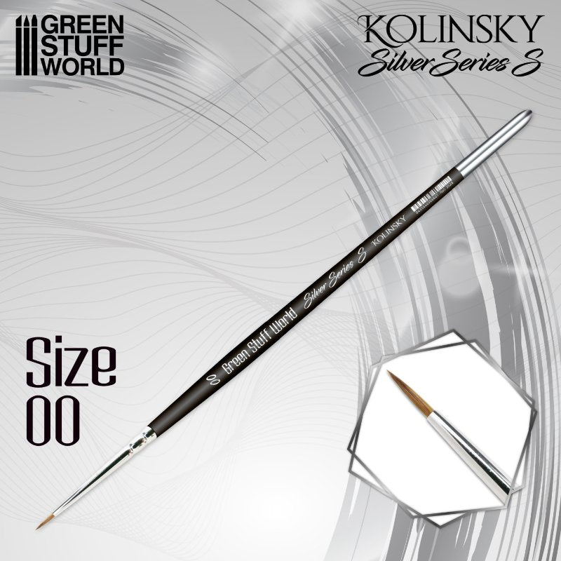 Kolinsky Brush SILVER SERIES S – Size 00 | Četkica za minijature