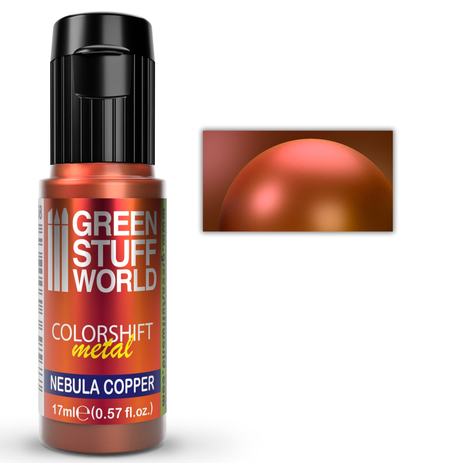 Nebula Copper Colorshift Chameleon Paint 17ml – metalik boja sa efektom promene nijanse