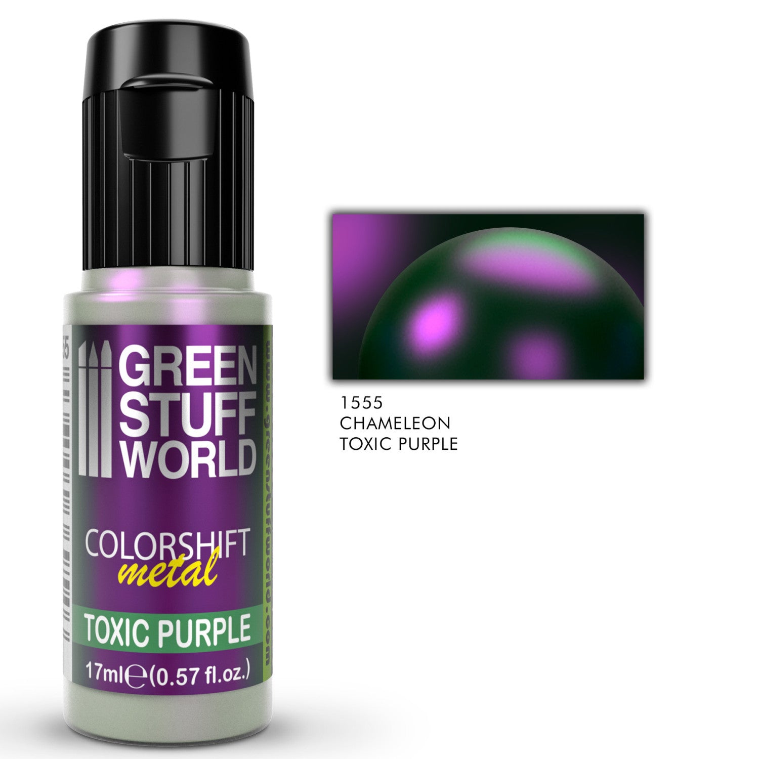 Toxic Purple chameleon akrilna boja – colorshift ljubičasti efekat na modelu