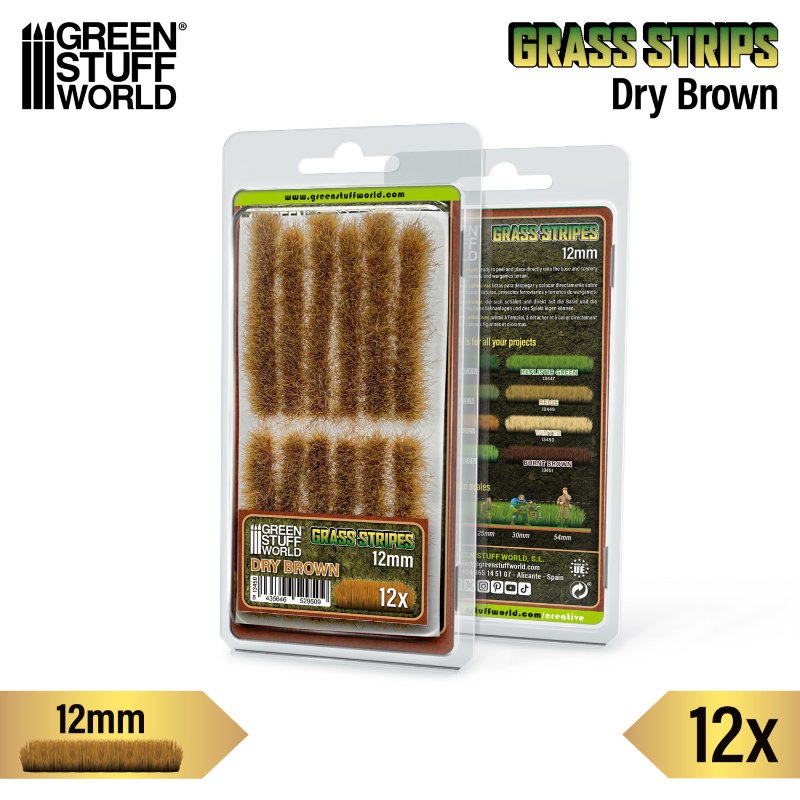 Grass Tuft Strips 12mm Dry Brown | Trake trave 12mm suvo braon