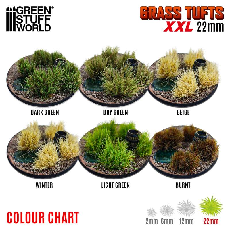 Grass Tufts XXL 22mm Beige | Buseni trave XXL 22mm bež