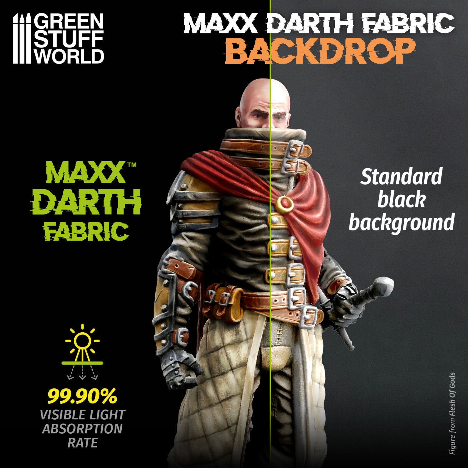 Black Maxx Darth Backdrop - L 300x400mm | Ultra Crna Pozadina