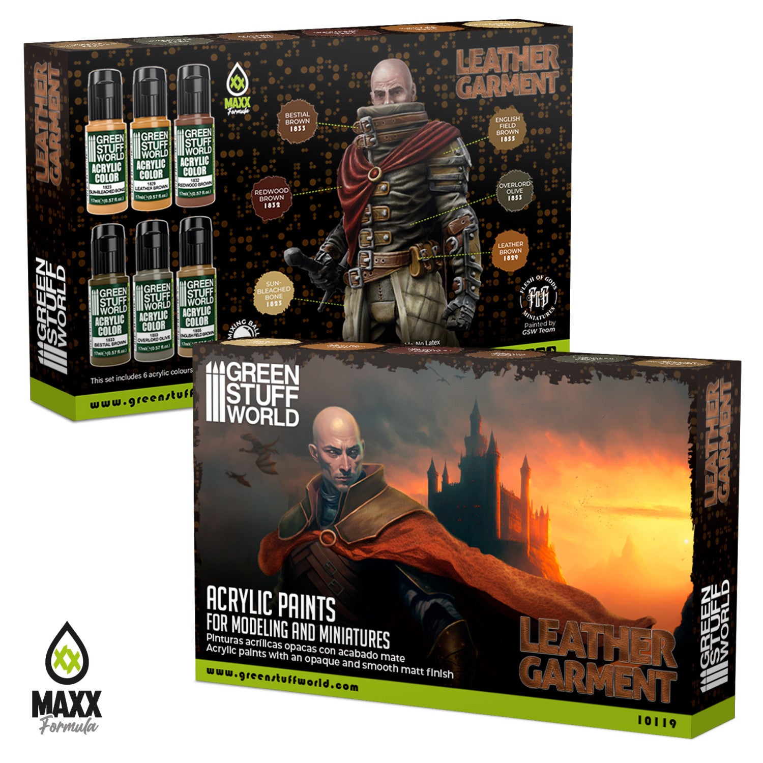 Paint Set - Leather Brown (Box x6)