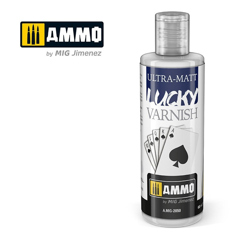 Ammo Lucky Varnish Ultra Matt lak za makete
Ultra mat zaštitni lak za modele