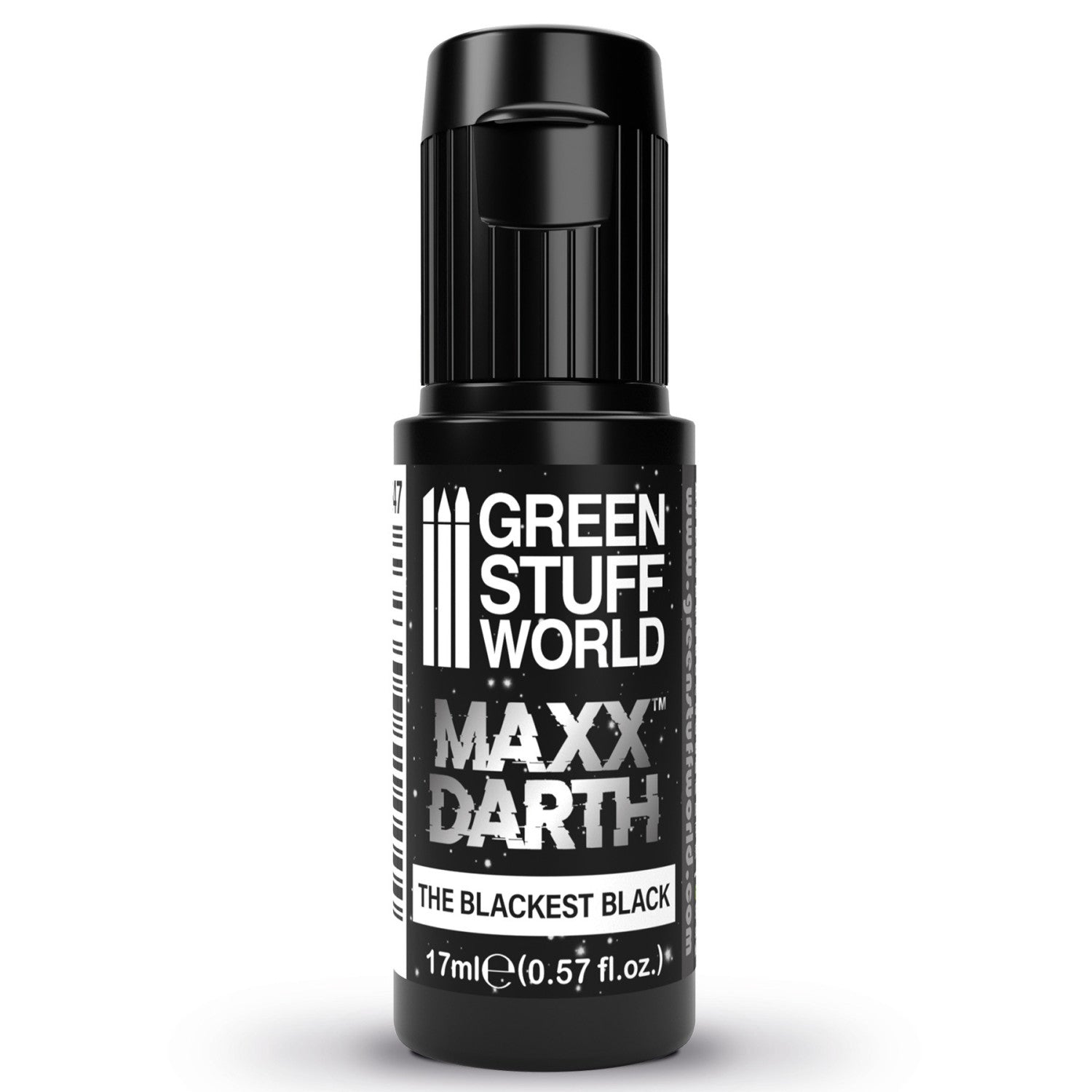 Maxx Darth Blackest Black 17ml – ultra crna akrilna boja sa ekstremno mat završnicom