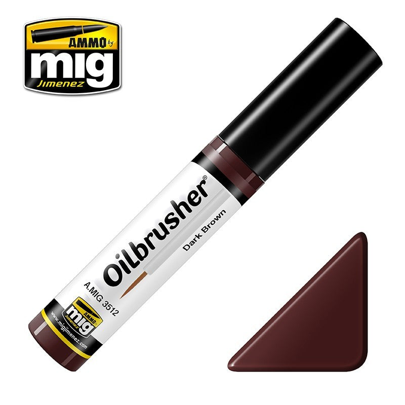 Ammo Oilbrusher Dark Brown uljana boja za makete
Tamno braon uljana boja za modelarstvo