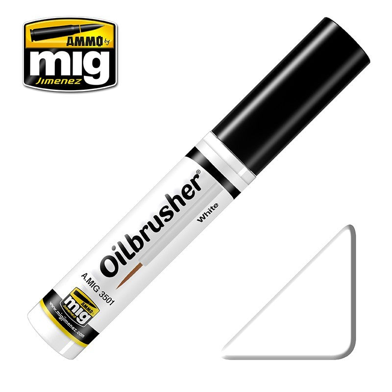 Ammo Oilbrusher White uljana boja za makete
Bela uljana boja za modelarstvo