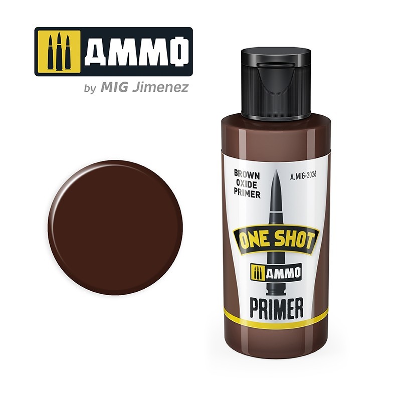 Ammo One Shot Primer Brown Oxide prajmer za makete
Braon oksid prajmer za modelarstvo