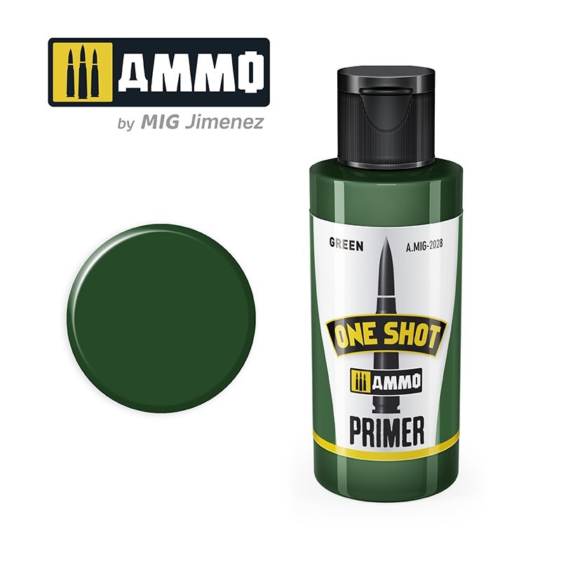 Ammo One Shot Primer Green zeleni prajmer za makete
Zeleni prajmer za vojna vozila i tenkove