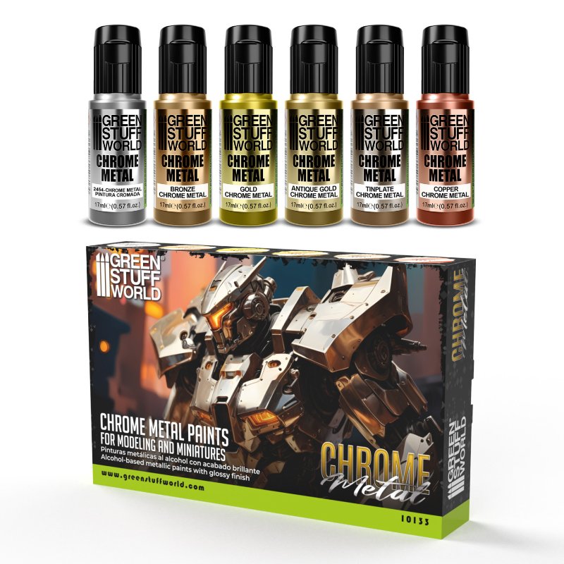 Chrome Paint Set | Set hrom boja
