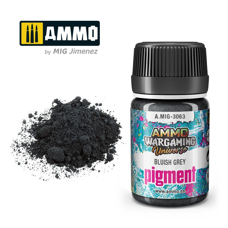Ammo Pigment Bluish Grey plavičasto siva pigment za makete