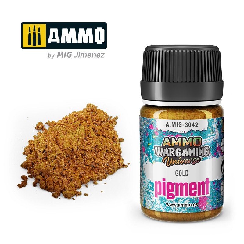 Ammo Pigment Gold zlatna pigment za makete