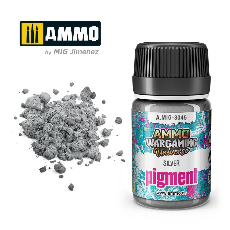 Ammo Pigment Silver srebrna pigment za makete