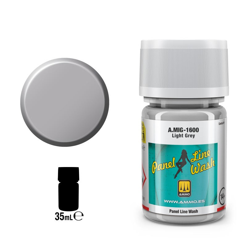 Ammo PLW Light Grey panel line wash za makete
