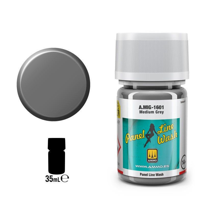 Ammo PLW Medium Grey panel line wash za makete