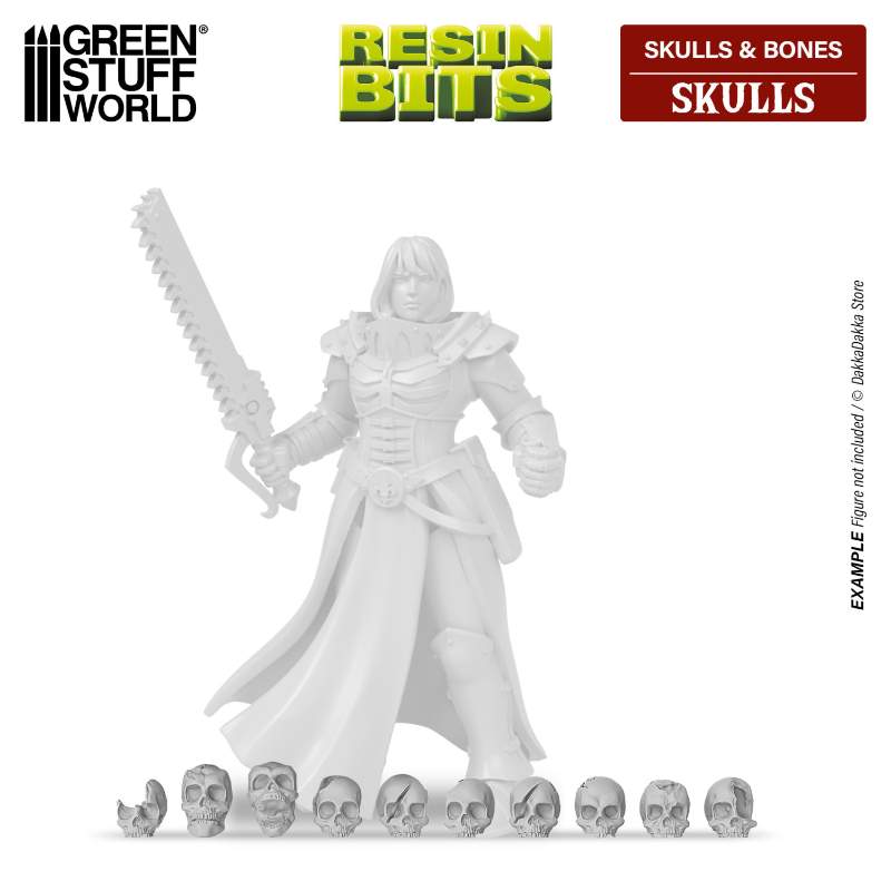 Resin Skulls Pack | Set smolastih lobanja (85 kom, 1:48-1:35 razmera)