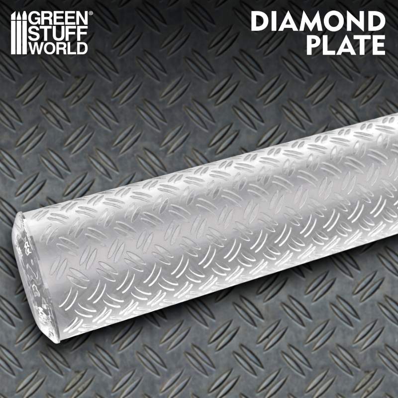 Diamond Plate Rolling Pin | Teksturni valjak metalna ploča