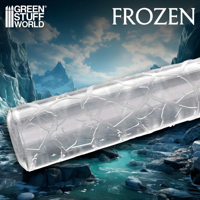 Rolling Pin Frozen Wood | Teksturni valjak zaleđeno drvo
