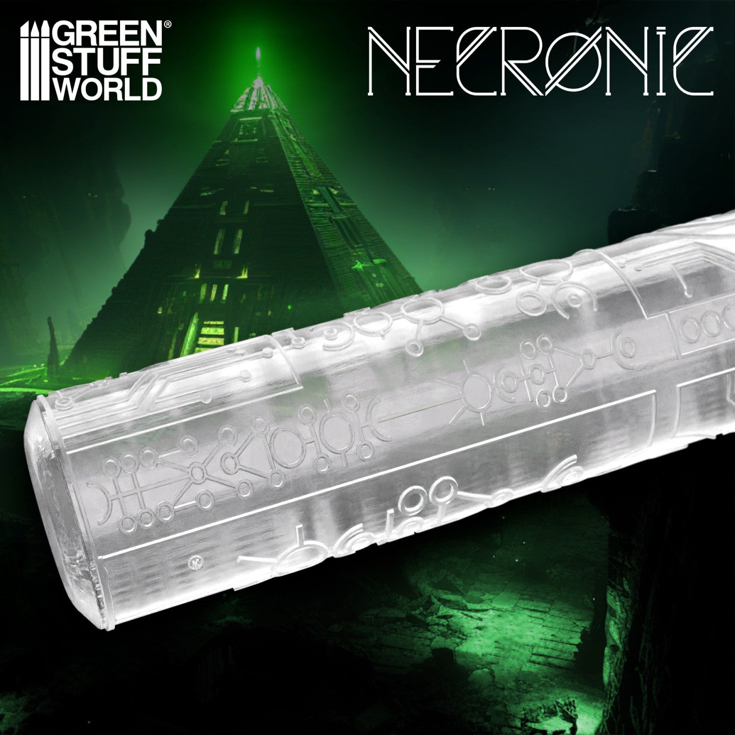 Rolling Pin Necron | Sci-fi teksturni valjak