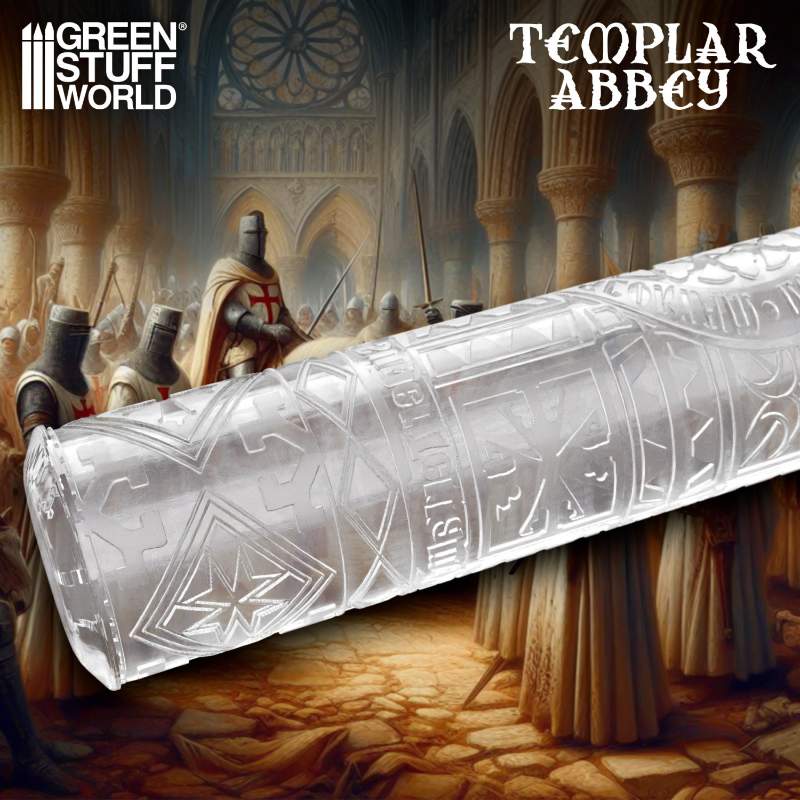 Textured Rolling Pin Templar Abbey | Teksturirani valjak Templar Abbey 14.5cm