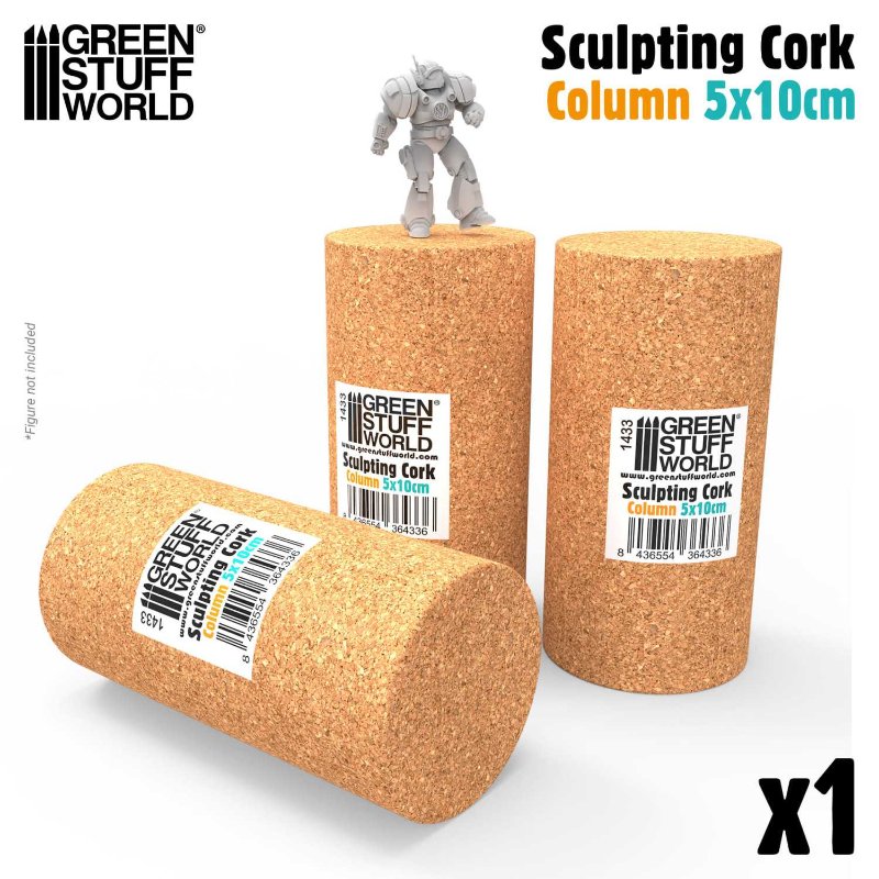 Sculpting COLUMN Cork for armatures | Plutani držač za miniature – stub