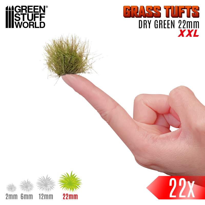 Grass Tufts XXL 22mm Dry Green | Buseni trave XXL 22mm suvo zeleni