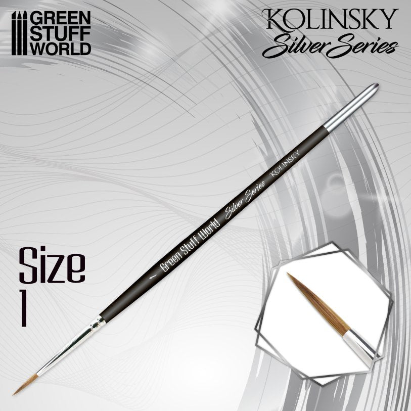 SILVER SERIES Kolinsky Brush Size 1 | Četkica za minijature