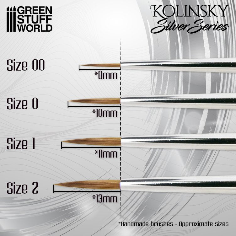 SILVER SERIES Kolinsky Brush Size 2 | Četkica za minijature