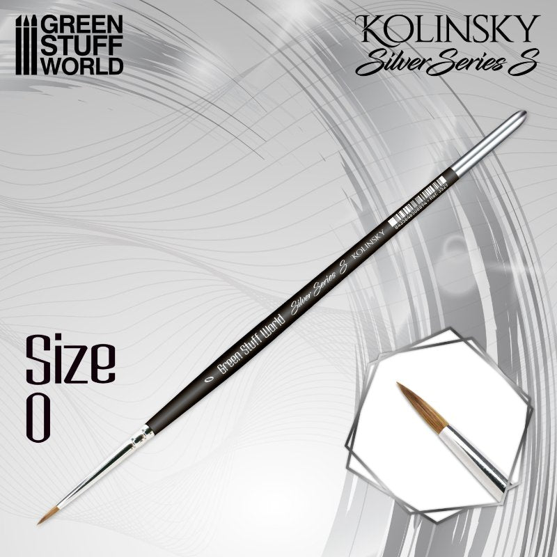 Kolinsky Brush SILVER SERIES S – Size 0 | Četkica za minijature