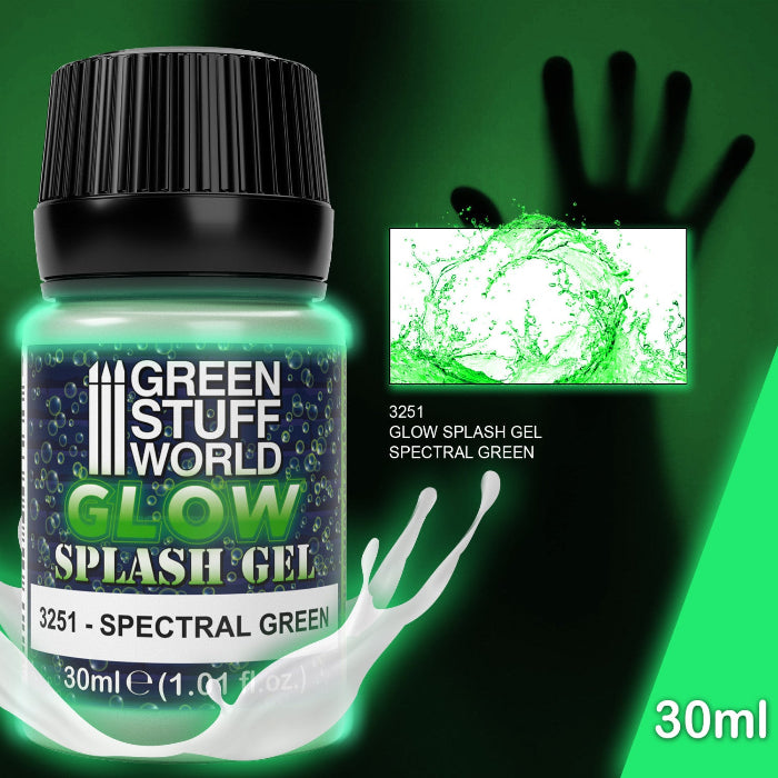 Splash Gel Spectral Green 30ml – akrilni gel sa glow efektom za figure i diorame
