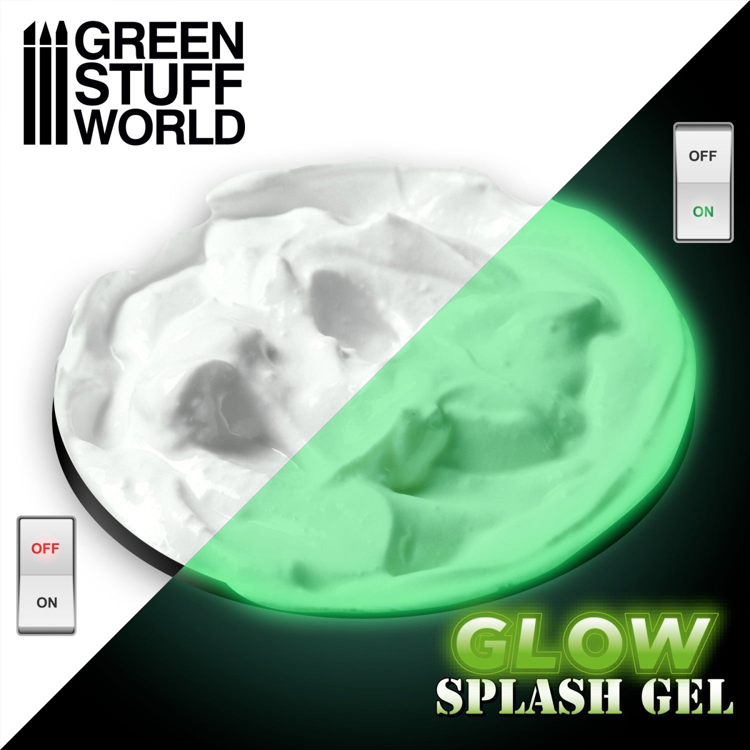 Glow in the dark zeleni gel za magične i sablasne efekte na minijaturama