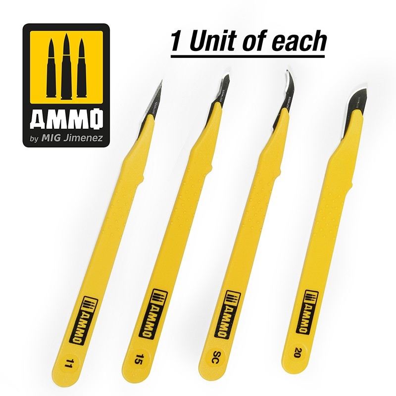 Ammo Standard Blade Set 4 pcs sečiva za modelarski skalpel
Set sečiva za makete i modelarstvo
