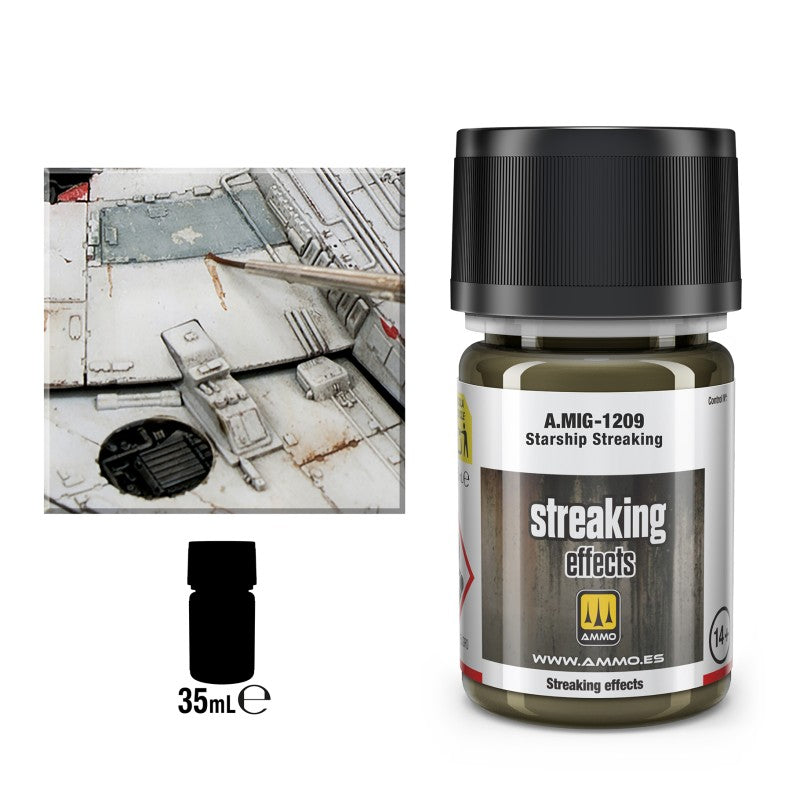 Ammo Starship Streaking efekat za sci fi makete
Tragovi habanja na svemirskim brodovima model