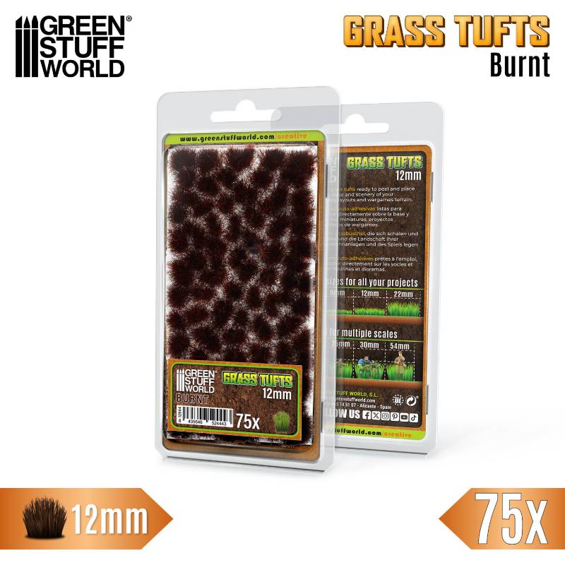 Static Grass Tufts 12mm Burnt Brown | Buseni trave 12mm spaljeno braon
