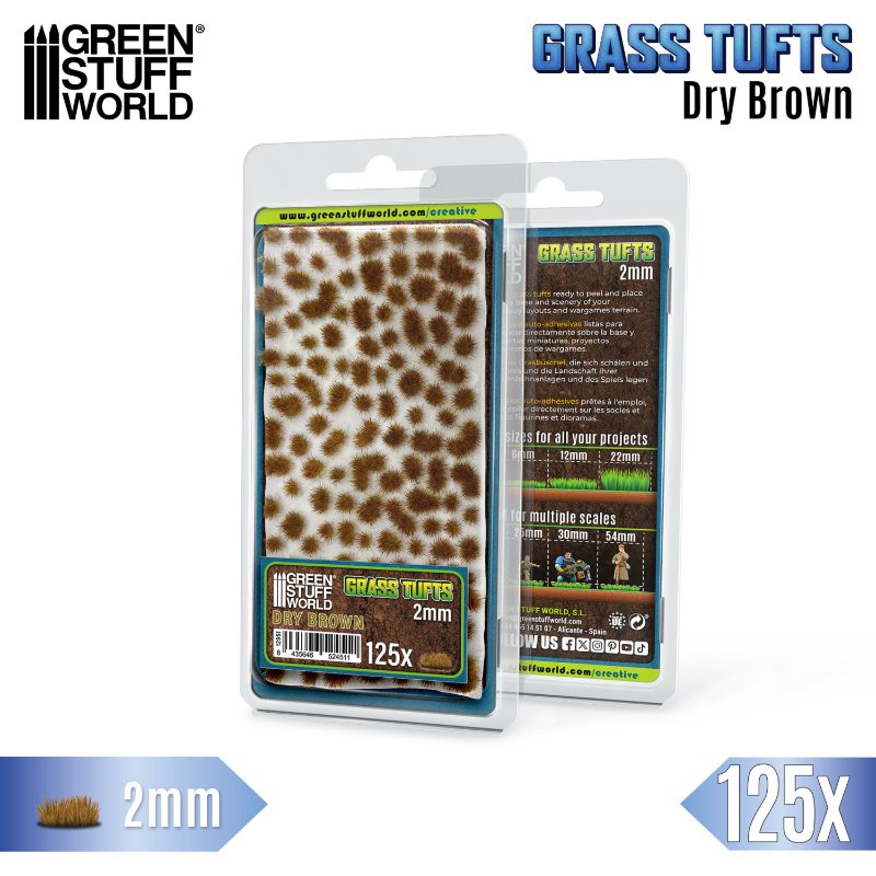 Static Grass Tufts 2mm Dry Brown | Buseni trave 2mm suvo braon
