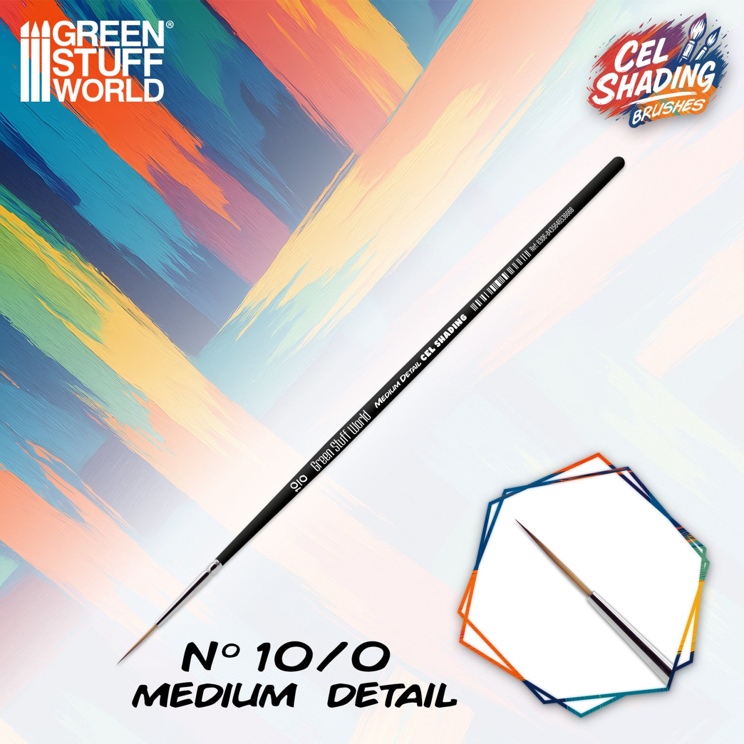 Synthetic Cel Shading Brush 10/0 Medium Detail – precizna četkica za anime shading